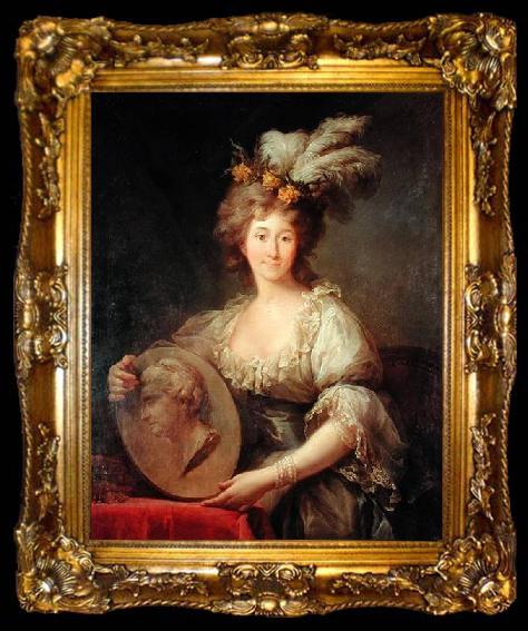 framed  Marcello Bacciarelli Portrait of Anna Charlotta Dorothea Biron, ta009-2